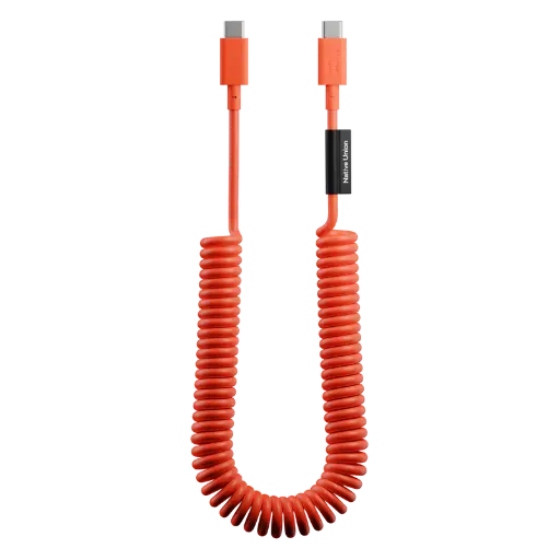 [POP-C-XL-ARD] Native Union POP Cable XL 2,4 m 60W – Câble USB-C vers USB-C Charge Rapide – Alarm Red