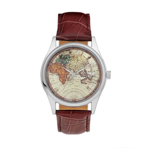 [14226BB] Vintage World Silver/Brown