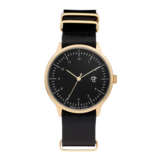 [14229BB] Harold Black Gold Black