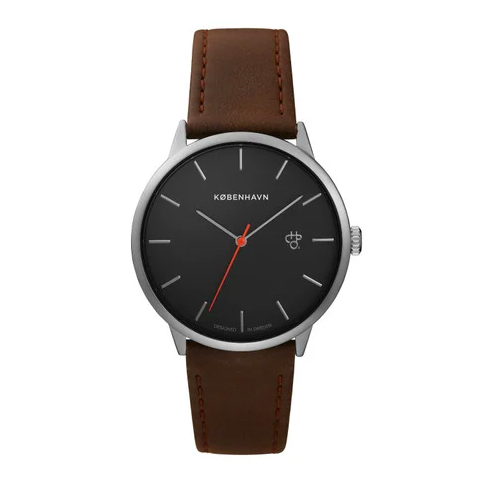 [14240FF] Khorshid København Betong/Brown Vegan Leather Strap