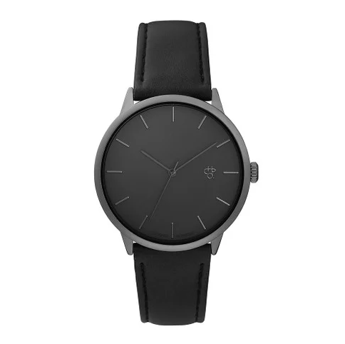 [14240II] Khorshid Betong Betong/Black Vegan Leather Strap