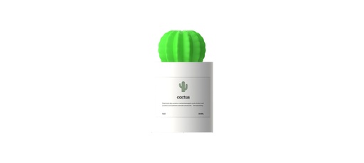 [QU002WH] Cactus Humidifier White